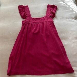 Pomander Place Pink Ruffle Sleeve Dress